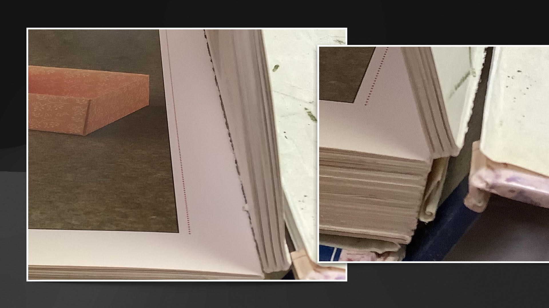Library Book with Broken Spine